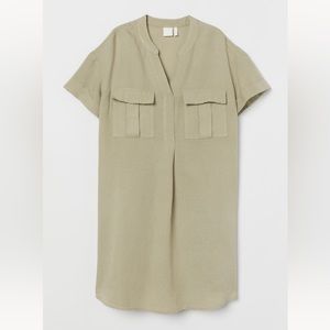 H&M Linen Blend T-Shirt Dress